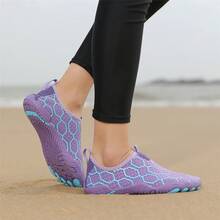 女士春季新款瑜伽鞋，超轻训练鞋，适合深蹲、室内健身、跑步、跳绳等运动，软底设计，男女通用 - 紫色 - 查看 2