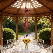 Campanas de viento de pájaros para decoración colgante de metal exterior para exteriores, hogar, jardín, patio y jardín trasero. - 1PC - Ver 6