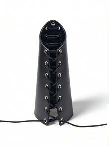 1pc Punk Style Leather Wax Rope Arm Guard Cosplay Bandage Arm Bracer Archery Arm Protection - Black - View 3