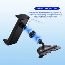 xnyocn New Car CD Slot Tablet Holder Compatible With Tablets And Phones 360° Adjustable Fits Devices 4.7-14 Inches Driver-Specific In-Car Mount - Black - View 7