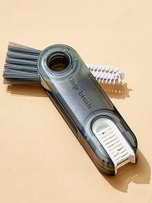 1个三合一多功能厨房杯瓶清洁刷 - 迷你瓶盖清洁器，带缝隙清洁功能 - 绿色、灰色和蓝色 - 方便实用，适用于厨房、浴室、家居用品 - 彩色 - 查看 21