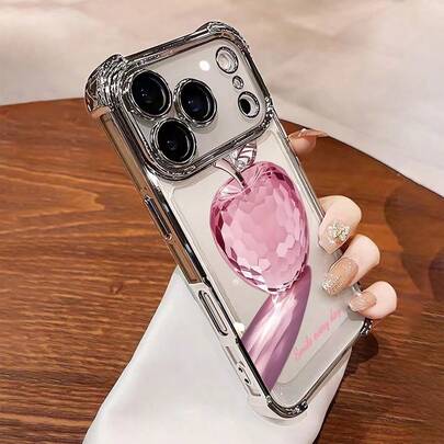 1 szt. Nowe minimalistyczne, galwanizowane etui ochronne Apple z czterema narożnikami, z poduszką powietrzną, odporne na upadki, pogrubione, przezroczyste, z TPU, kompatybilne z Apple 17 Pro Max/16 Pro Max/16 Pro/16/13 Pro Max/12 Pro Max 11, 15 Pro Max, 14 Pro Max/Galaxy, SAM/Honor/Note 13 Pro/S23 Ultra/S24 Ultra/S25/A56