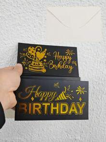 1 pieza Sobre rojo plegable creativo DIY (con bolsa de sobre), tema de cumpleaños, sobre sorpresa ceremonial para efectivo, con sobre, sobre rojo plegable creativo DIY, unisex - Multicolor - Ver 14