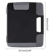 Clipboard With Storage Case Plastic A4 Clipboard Storage Box For School&Office U - Black - View 12