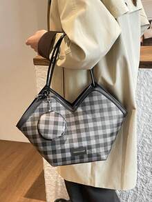 大容量甜美可爱小包 2026 春季新款单肩包，百搭、优雅、奢华高端，女士时尚包包 - 黑色 - 查看 8