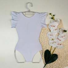 Children's Outfit Set -  Bodysuit, Jeans, Blogger Style - Girls - White Jeans - View 2