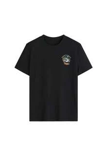 1pc Young Boy Casual Car Graphic Print Round Neck Short Sleeve T-Shirt, Summer Student Tee Brings Joy And Happiness To Every Child! - Black - View 6