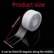 1 Roll Transparent Waterproof Sealing Tape For Kitchen - Made Of Anti-Mold PVC, Suitable For Countertops, Gas Stoves And Sinks, Easy To Install With Tools, Protects Stove Tops - Multicolor - View 9