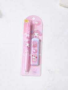 三丽鸥 Melody Kuromi Cinnamoroll Pochacco 0.5mm 自动铅笔套装，办公文具礼品，学生奖品 - 彩色 - 查看 14