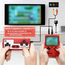 Handheld Console - Retro Video Games, 400 Optimized Classic Games, 2.8 "Color Screen, Support For TV Connection And Two Players - Is The Perfect Gift For Family Or Friends At Christmas, New Year, Birthday - Xám - Xem 4