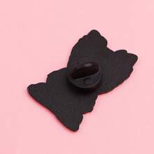 1枚卡通动物胸针，猫狗水獭珐琅翻领别针，可爱徽章，可别在背包和衣服上。 - 彩色 - 查看 5