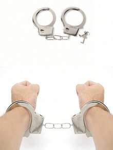 1pc Iron Handcuffs With Inner Diameter Less Than 5cm, Accessories, Makeup/Costume Props - Multicolor - View 11