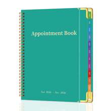 Trees 2026 Appointment Book With Monthly Tabs, A4 Minimalist Daily Planning Journal Notebook With Calendar View, Daily Arrangements & Reminders For Office Supplies School Essentials - Green - View 1