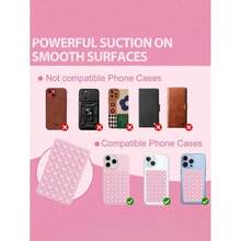 Silicone 1pc Silicone Suction Cup Phone Case Holder Phone Suction Cup Grip Octobuddy Adhesive Phone Grip Adhesive Phone Holder Suitable For Phones Adhesive Phone Holder Suitable For Phone Wallets Travel Accessories Wallets And Bags Women's Travel Essentials Travel Must-Haves Travel For Her For Him Valentine's Day Gift - Purple - View 10