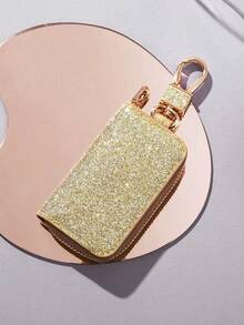 PU Leather Zipper Key Pouch, Key Organizer, Car Key Wallet, Key Chain, Fashionable Minimalist Key Holder For Men And Women - Key Pouch - View 9