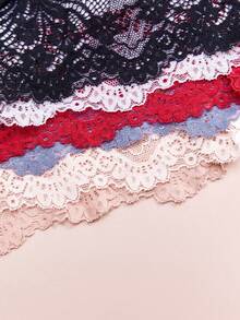 APRSEA 3pcs/Pack Plus Size Women's Lace Panties, Random Colors - Multicolor - View 3