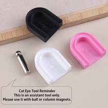 Bộ dụng cụ định hướng sơn móng tay gel từ tính hình chữ U UF-01 màu hồng + CY-01, miếng đệm hỗ trợ cố định móng tay hình mắt mèo, thích hợp cho người mới bắt đầu tự làm móng tay từ tính. - Nhiều màu - Xem 4