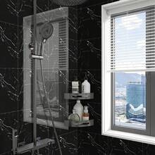 20Pcs/40Pcs 30*30cm Self-Adhesive Wall & Floor Tiles, 3D Marble Ceramic Texture Vinyl Sticker, Aluminum Foil Foam Cushioning Backing, Waterproof Fireproof Moisture-Proof, Easy Peel And Stick DIY Decor For Kitchen, Living Room, Bedroom Home Decoration - Multicolor - View 8