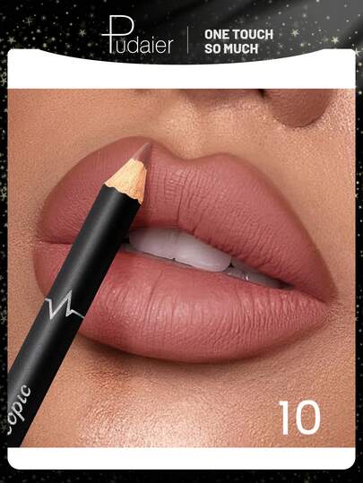 Pudaier 柔滑哑光唇线笔 - 持久显色，轻松勾勒唇形，打造完美 3D 立体唇妆，不粘腻不拔干，适合各种妆容，是送给她的完美情人节礼物！