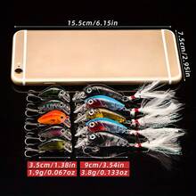 5/10pcs Crank Bait Kit-Realistic Artificial Baits, Amazing Fishing Lure Kit Gift For Angler - Multicolor - View 9