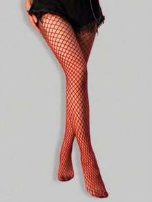 高弹力黑色、紫色、红色和白色女士连裤袜/紧身裤/长筒袜 - 彩色 - 查看 12