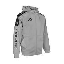 Adidas 阿迪达斯经典夹克，复古运动风衣，休闲上衣，复古校园街头风，男女皆宜 - 灰色 - 查看 2