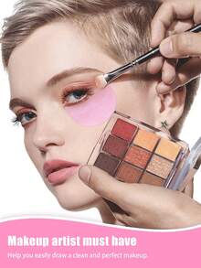 100pcs Disposable Non-Woven Eye Shadow Makeup Sticker Isolation Paper Shield Patches, Eye Shadow Eye Protection Stickers, Eye Shadow Eyeliner Stickers - Multicolor - View 3