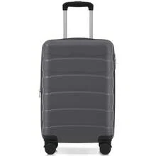 20 Inch Hardshell ABS Carry On Luggage, Durable Expandable Travel Suitcase With Spinner Wheels, TSA Lock - Xám - Xem 2