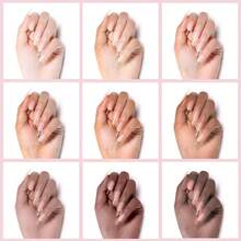 2PCS 15ml Spring Summer Base Coat And 7 IN 1 Building Nail Gel Set Nail Supplies, Shine Finish And Long Lasting, Soak Off LED Nail Lamp Gel Valentine's Day Gifts For Women, For Home DIY And Nail Salon - 無色 - 查看 6