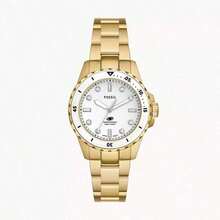 Fossil 女士石英表，适合日常及假日佩戴 - 白色 - 查看 1