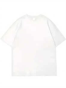 Women'S Japanese Style Cute Puppy And Good Luck Text T-Shirt| Loose Casual Daily Top, Machine Washable White, Suitable For Home And Office Wear, Ideal For Gifting, All Seasons Comfortable - 白色 - 查看 2