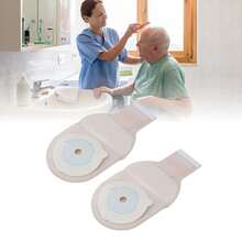 10pcs One Piece Colostomy Bag Lock Buckle Activated Carbon Deodorizing Disposable Ostomy Pouch for Stoma Care - Caqui - Ver 5