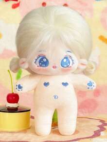 1个20厘米可爱毛绒棉质偶像娃娃，星空星座造型，女孩儿童礼物，可穿戴服装 - 彩色 - 查看 14