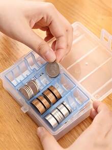 Coin And Banknote Storage Box, Organizer For Storing And Sorting, Small Change Holder For Coins And Bills, Multifunctional Small Item Storage Box - Multicolor - View 6