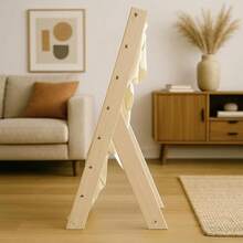 7 Tier Fabric Bookshelf With Deep Pockets Wood Frame Standing Book Rack Space Saving Display Storage For Books Magazines Albums Home And Office Organiser - 75*31*79CM - View 6