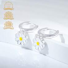 Pendientes colgantes finos para mujer - Plateado - Ver 9