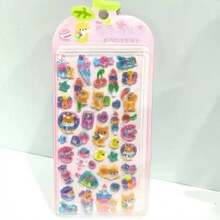 Kawaii 3D Shiny Animal & Food Stickers – Cute Japanese Pop Seal For Scrapbooking, Journals, Kids Crafts, And Decor - Multicolor - View 4