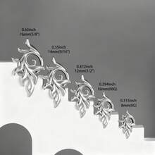 2件装新款朋克花朵耳扩耳钉 316不锈钢耳洞扩张器穿刺饰品 女士优雅耳环 情人节礼物 - round-2 - 查看 10