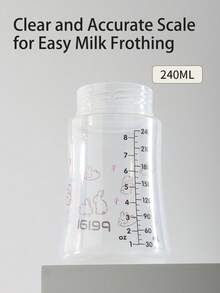 1pc Baby Panda, Dinosaur, Elephant, Rabbit Milk Bottle With Silicone Nipple And Handle, Anti-Drop, Suitable For Babies - Multicolor - View 7