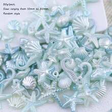 Gradient Baroque Mixed Ocean Series Handmade Flowers DIY Phone Case Headwear Hair Clip Accessories Materials - Multicolor - View 13