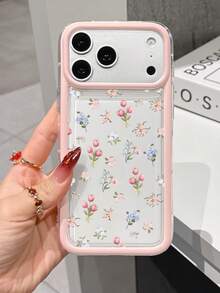 1 buah Casing Ponsel Transparan Anti-Jatuh Motif Bunga Tulip Modis dengan Warna Kontras, Kompatibel dengan iPhone 15/15 Pro Max/13/11/12/14/Mini dan S21/S22/S23/S24/S25 Plus/Ultra, 17/17 Pro/17 Pro Max/Air, 16/16 Plus/16 Pro/16 Pro Max Soft Shell - MultiWarna - View 3