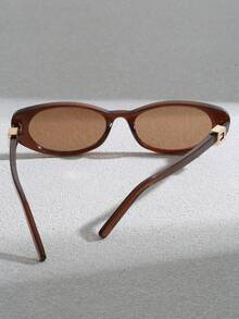 新款椭圆形小框女士优雅时尚眼镜，适合度假和旅行 - 彩色 - 查看 5