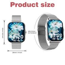 Smart Watch, Wireless Talk/Receive And Multiple Sports Modes, Sedentary Alert Weather Forecast Message Notifications, Borderless Slim Design, Suitable For Android And For IOS, Beautiful Gifts For Men And Women - 查看 11