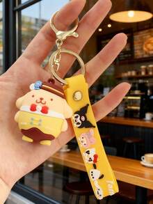 Sanrio New Kuromi Keychain, Cute Cartoon Character Keyring, Bag Pendant, Small Gift - Multicolor - View 7