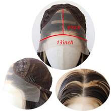 ZigZag Hair 24英寸 #613 金棕色挑染长直发合成蕾丝前假发，耐热纤维，女士款 - 彩色 - 查看 9