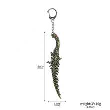14cm Dark Moon Greatsword Elden Ring Bloodhound's Fang Keychain Cosplay Prop, Unisex Backpack Decoration - one-size - View 18