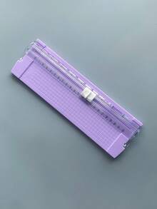 Cortador de papel A4, Cortador de fotos manual portátil de plástico, Herramienta de corte de guillotina mini para papel, fotos, documentos en el escritorio - Multicolor - Ver 16