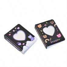 1 Set 3-Inch Mini Photo Album Heart Shaped Hollow Card Holder, Suitable For Collecting Photos, Business Cards, ID Cards, 40 Pockets, Random Style - one-size - View 5