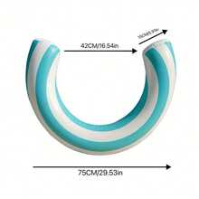 This Inflatable U-Shaped Swimming Float (With An Arc Design) Provides Reliable Buoyancy, Allowing You To Relax In The Pool - Its Open U-Shaped Design Comfortably Fits The Body (Supports Leaning Or Floating). Made Of Waterproof PVC Material (Puncture-Resistant). - Multicolor - View 14