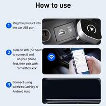 2026 Upgraded Wireless CarPlay Adapter, Convert Wired To Wireless, Plug & Play, Compatible With IPhone IOS 10+ & Android Auto, Mini & Stable Car Play Dongle For Ca - Y9 - View 5